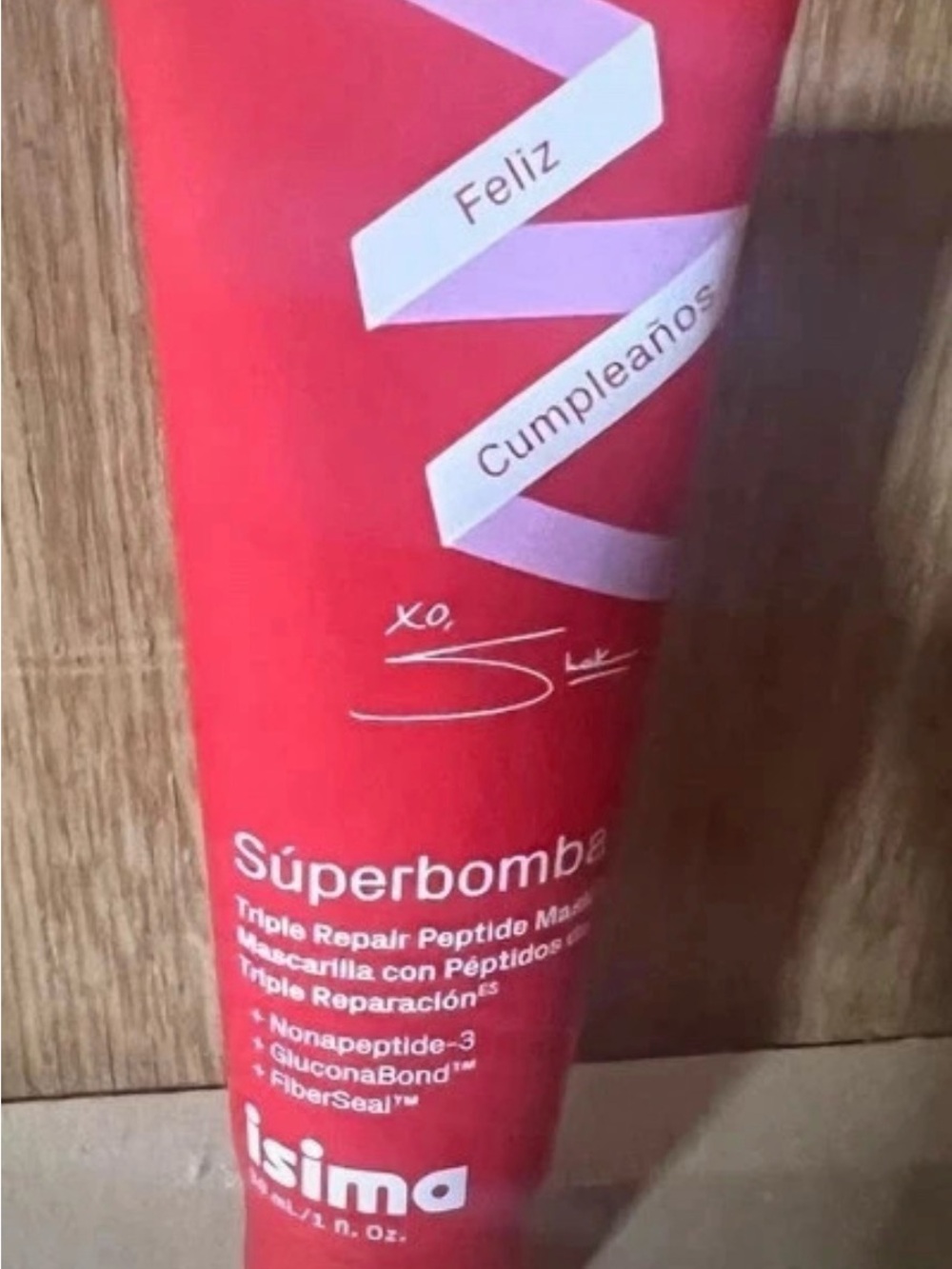 Súperbomba Triple Repair Peptide Mask — Pink